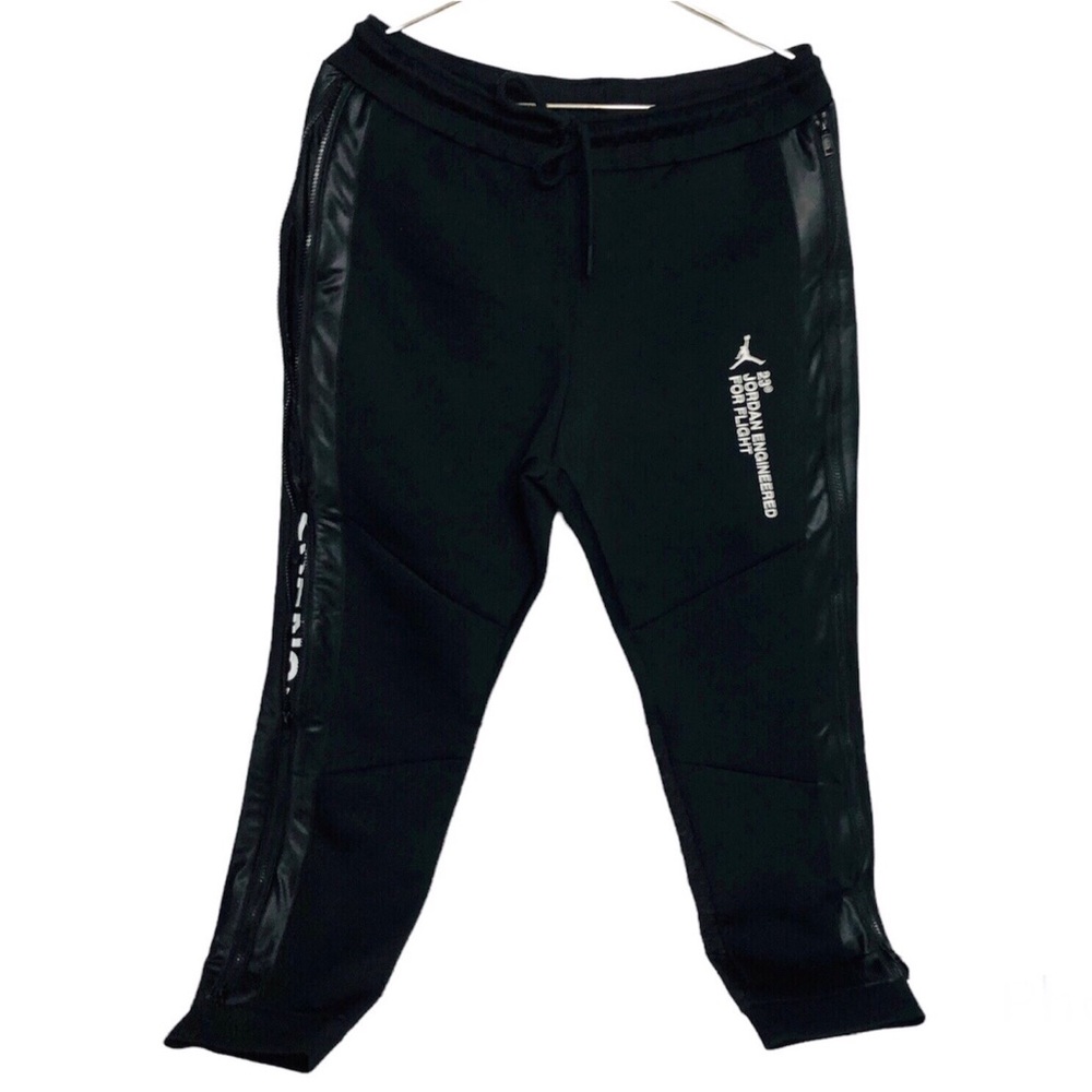 Air Jordan 23 Engineered Track Jogger Logo Scuba Tuxedo Zip Black Reflective M